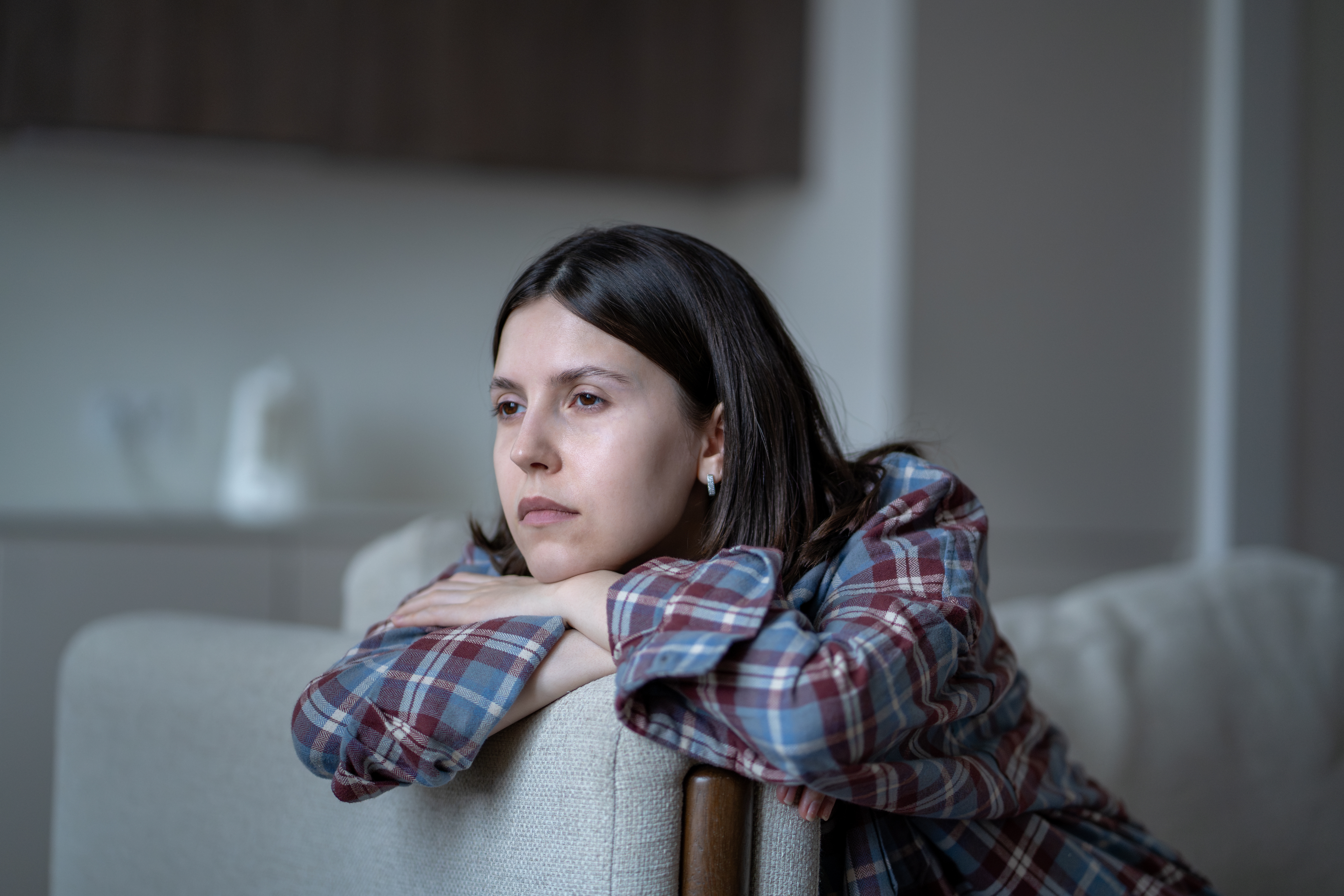 A tired person with no energy